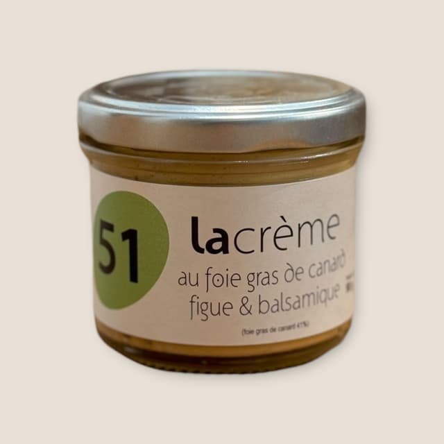 Crème au foie gras de canard figue & balsamique