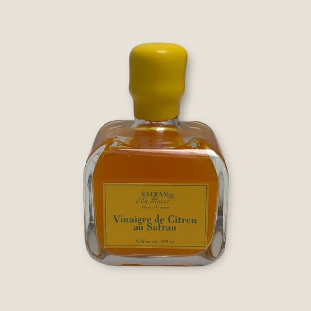 Vinaigre de citron au safran