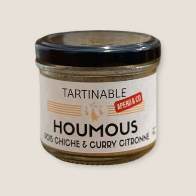 Houmous pois chiche et curry citronné