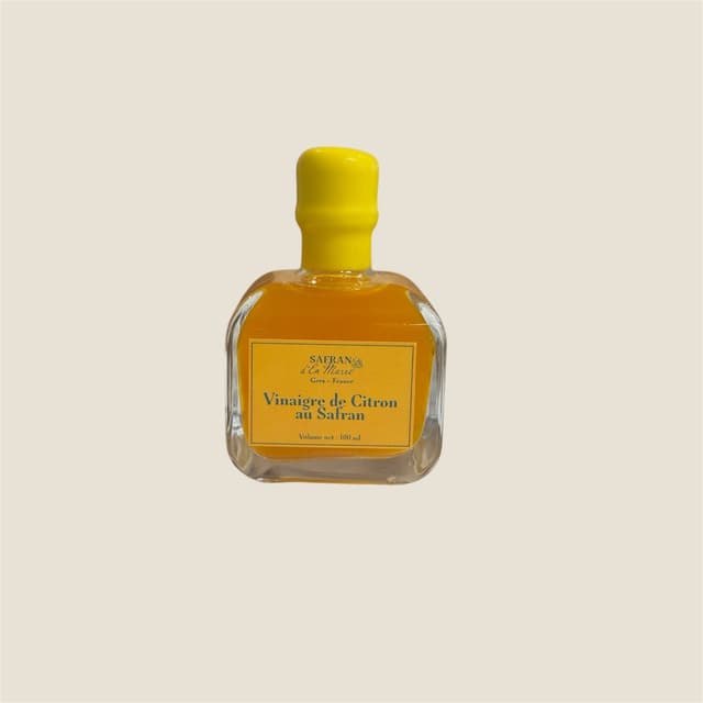 Vinaigre de citron au safran